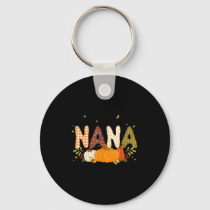 Blessed Nana Pumpkin Fall Autumn Thanksgiving Mom  Keychain