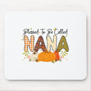 Blessed Nana Pumpkin Fall Autumn Thanksgiving Mom Mouse Pad