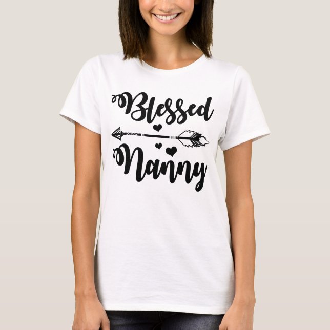 BLESSED NANNY T-Shirt (Front)