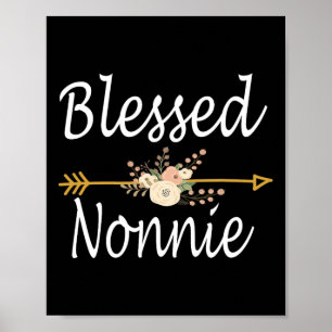 Blessed Nonnie Shirt Mothers Day Gifts Tee Poster