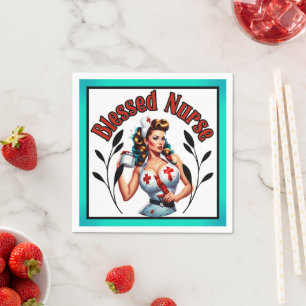 Blessed Nurse Pinup Napkin