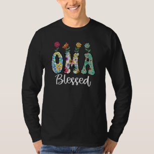 Blessed OMA Grandma Flowers Sunflower Mother s Day T-Shirt