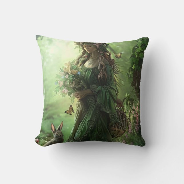 Blessed Ostara   Throw Pillow (Front)