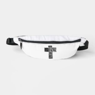 Blessed Papa Cross Christian Vintage Typography De Fanny Pack