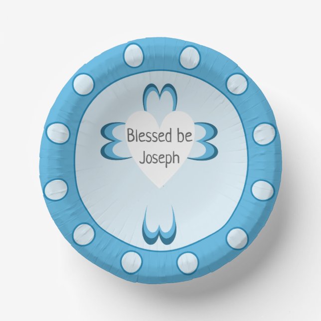Blessed Paper Plate (Front)