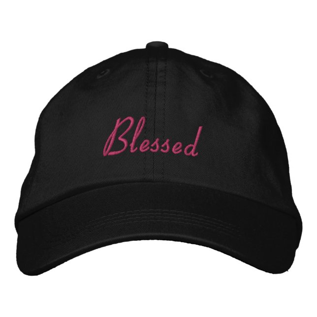 Blessed Personalized Embroidered Baseball Cap (Front)