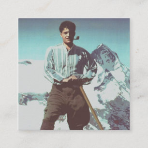 Blessed Pier Giorgio Frassati Square Business Card