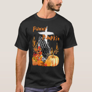 Blessed Pumpkin Fall Thanksgiving Christian God Pr T-Shirt