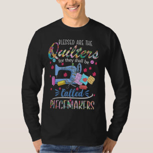 Blessed Quilter Called Piecemaker Quilting Fabric T-Shirt