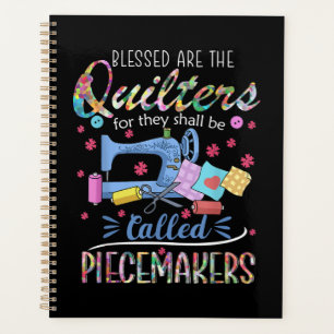 Blessed Quilters Piecemakers Quilting Sewing Gift Planner