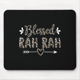 Blessed Rah Rah Grandma Grandmother Cute Leopard M Mouse Pad