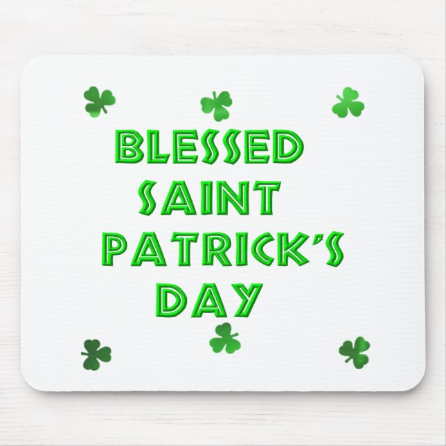 Blessed Saint Patrick's Day (2) Mouse Pad (Front)