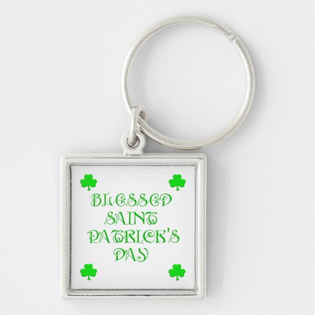 Blessed Saint Patrick's Day (3) Keychain (Front)