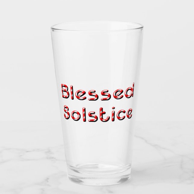 Blessed Solstice Glass (Front)