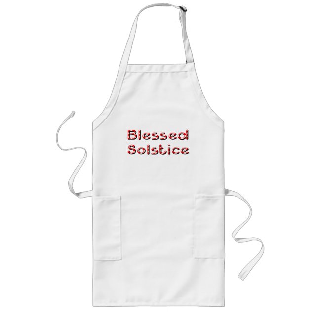Blessed Solstice Long Apron (Front)