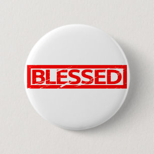 Blessed Stamp 2 Inch Round Button