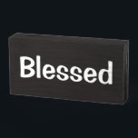"Blessed" Thankful - Grateful - Wooden Box Sign<br><div class="desc">Simple Minimalist Rustic Wood Sign - Wall Plaque or Shelf Sitter Signage or Your Home, Office Cubicle or Shop Decor. "Blessed" Thankful - Grateful At VanOmmeren we live our dream and create amazing designs for you, your home and gifts for everyone! We put Effort, Love, Care, a Touch of Humour,...</div>
