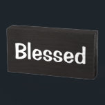 "Blessed" Thankful - Grateful - Wooden Box Sign<br><div class="desc">Simple Minimalist Rustic Wood Sign - Wall Plaque or Shelf Sitter Signage or Your Home, Office Cubicle or Shop Decor. "Blessed" Thankful - Grateful At VanOmmeren we live our dream and create amazing designs for you, your home and gifts for everyone! We put Effort, Love, Care, a Touch of Humour,...</div>