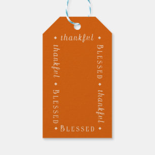 "Blessed" & "thankful" Personalized Gift Tags