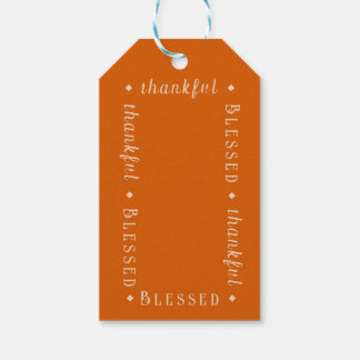"Blessed" & "thankful" Personalized Gift Tags