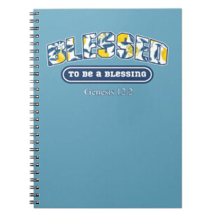 Blessed To Be A Blessing Italian Lemon Design Notebook