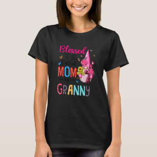 Blessed To Be Call Mom And Granny Christan Gnomes T-Shirt