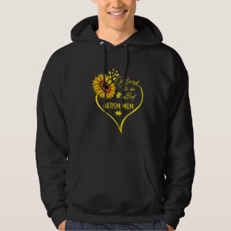 Blessed To Be Called Autism Mom Sunflower Heart Cu Hoodie