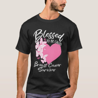 Blessed To Be Called Breast Cancer Survivor K Butt T-Shirt