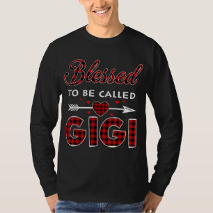 Blessed To Be Called Gigi Buffalo Plaid Grandma Ch T-Shirt
