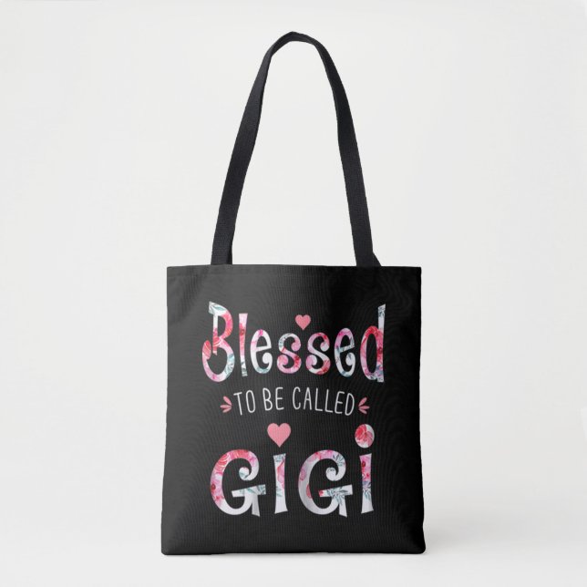 Blessed To Be Called Gigi Christmas Tote Bag (Front)