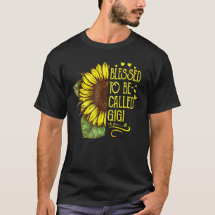 Blessed To Be Called Gigi Grandma Sunflower Mother T-Shirt
