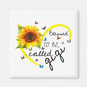 Blessed To Be Called Gigi Sunflower Gifts Magnet