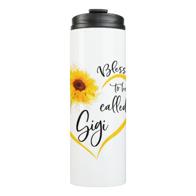 Blessed To Be Called gigi Sunflower Gifts Thermal Tumbler (Front)
