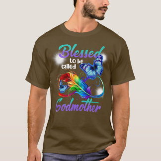 Blessed To Be Called Godmother Butterfly Womens Mo T-Shirt