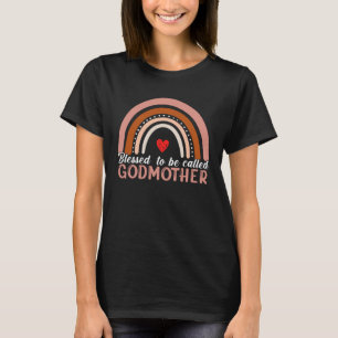 Blessed To Be Called Godmother Rainbow Women Mothe T-Shirt