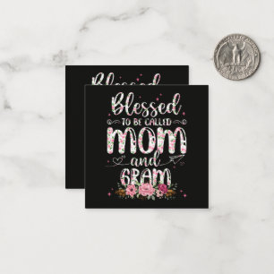 Blessed To Be Called Gram Flower Lovers Card