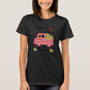 Blessed To Be Called Gramma Sunflower Truck Gramma T-Shirt