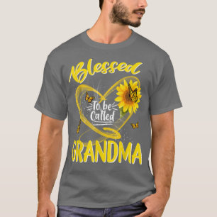 Blessed To Be Called Grandma Cute Sunflower Mother T-Shirt