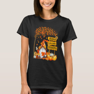 Blessed To Be Called Grandma Fall Gnome Thanksgivi T-Shirt