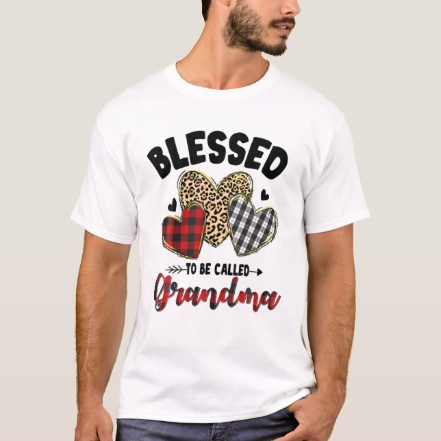 Blessed To Be Called Grandma Mother T-Shirt (Front)
