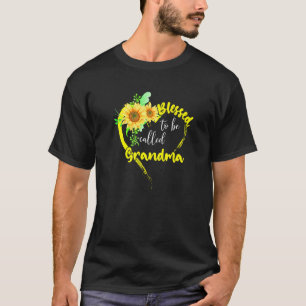 Blessed To Be Called Grandma Sunflower Grandma Mot T-Shirt