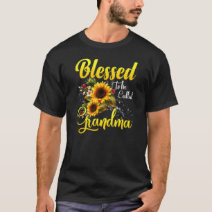 Blessed To Be Called Grandma Sunflower Grandma T-Shirt