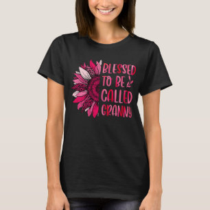 Blessed To Be Called Granny Cute Floral Women Moth T-Shirt