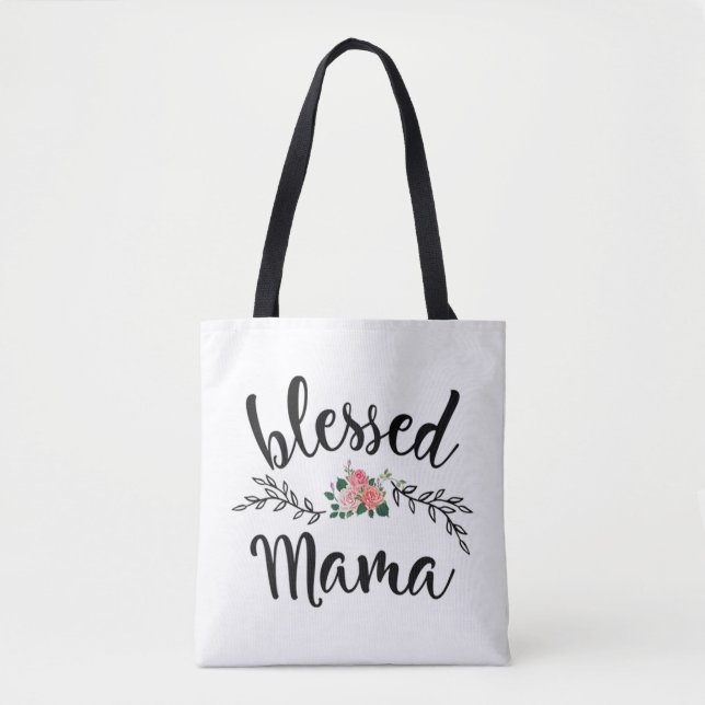 Blessed To Be Called Mama Xmas Tote Bag (Front)