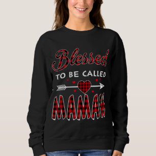 Blessed To Be Called Mamaw Buffalo Plaid Grandma C Sweatshirt