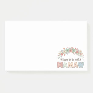 Blessed to be called Mamaw Post-it Notes