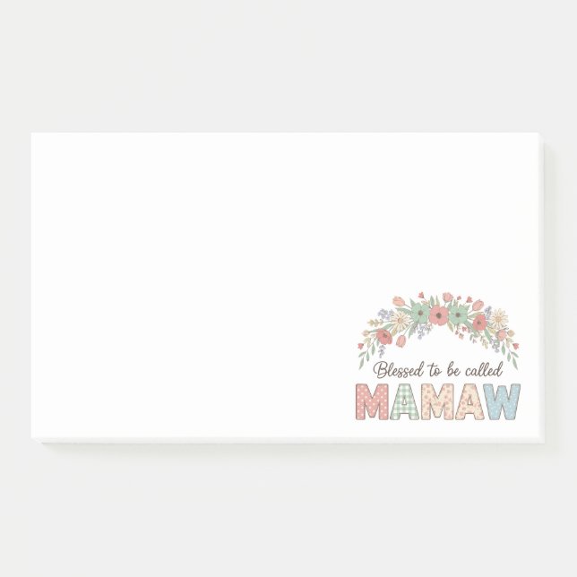 Blessed to be called Mamaw Post-it Notes (Front)