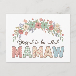 Blessed to be called Mamaw Postcard