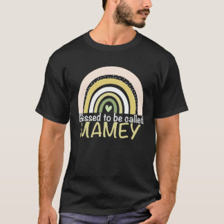 Blessed To Be Called Mamey Boho Rainbow Mother s D T-Shirt