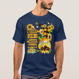 Blessed To Be Called Mawmaw Fall Gnome Sunflowers  T-Shirt